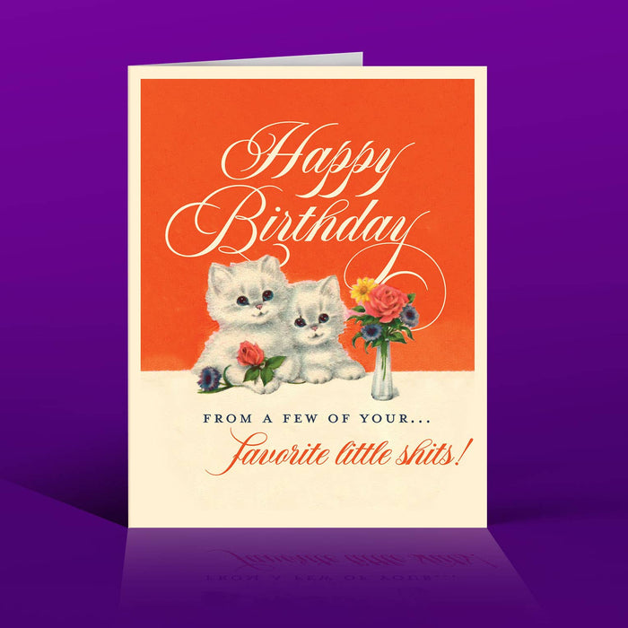 LITTLE SHITS! Kitten Card