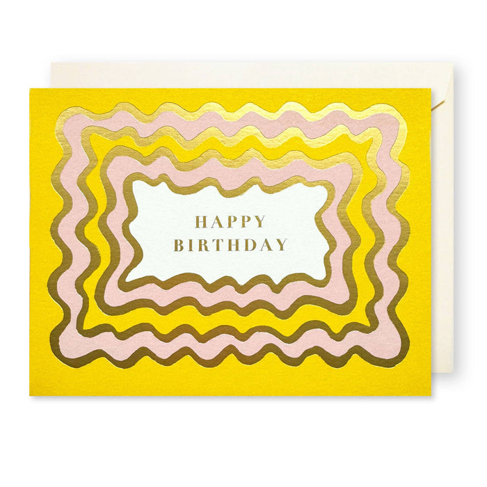 Scallop Pattern Birthday Card
