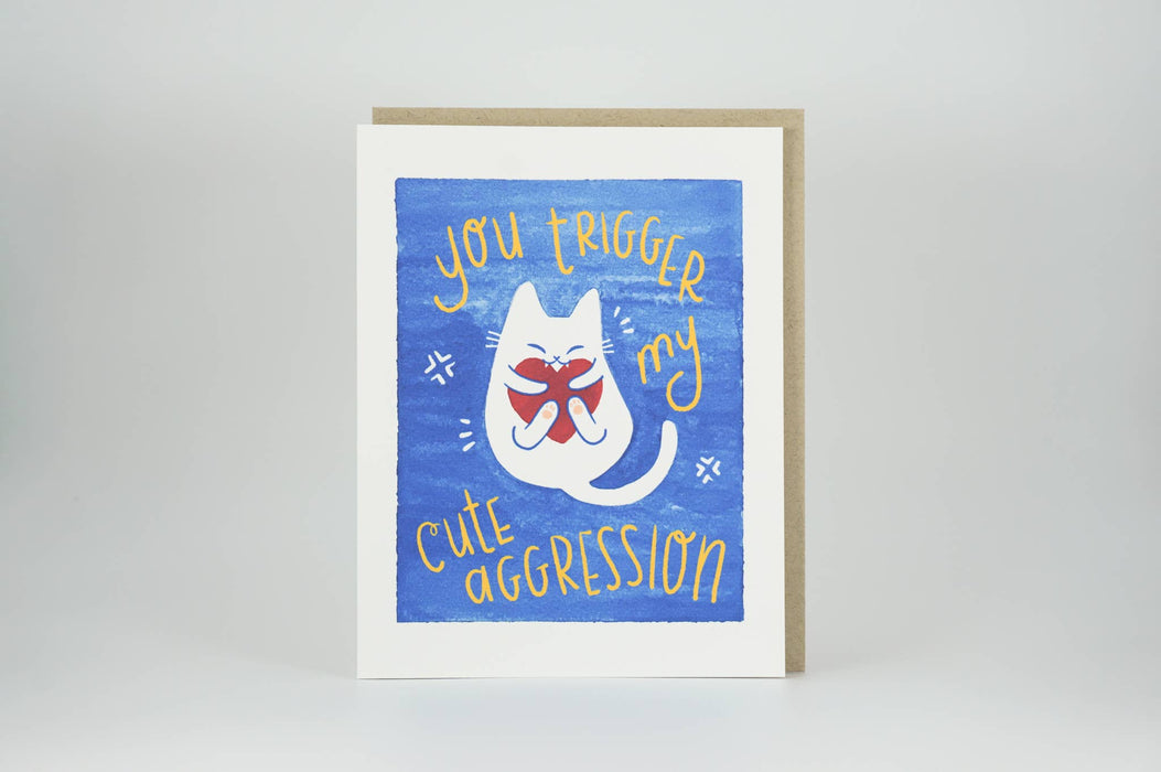 Cute Aggression Love Greeting Card