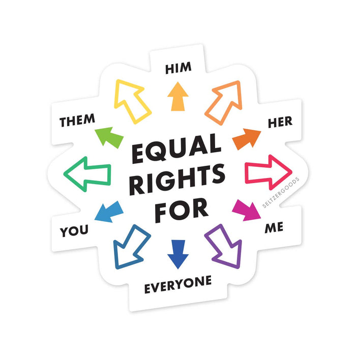 Equality Arrows Sticker