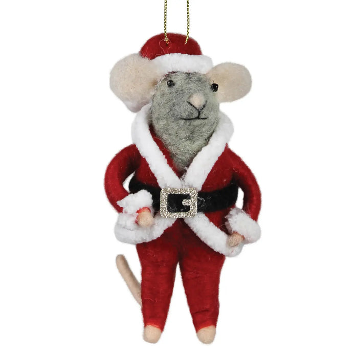 Felt Santa Mouse