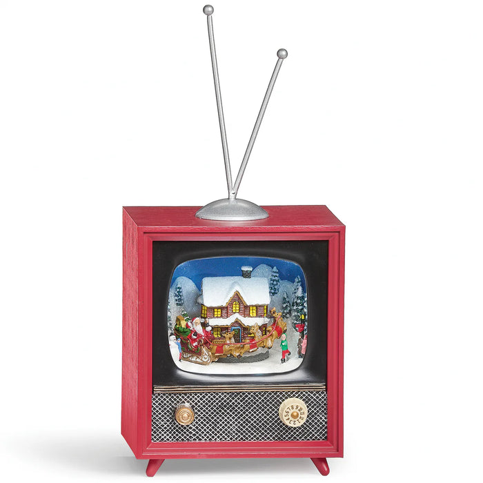 6"H LED Musical TV - Santa's Sleigh