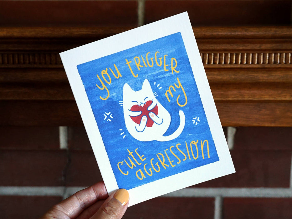 Cute Aggression Love Greeting Card
