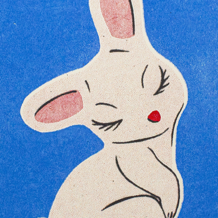 Happy Birthday Bunny - Risograph Card