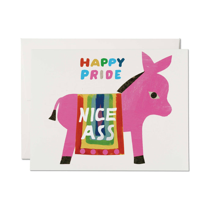 Nice Ass greeting card