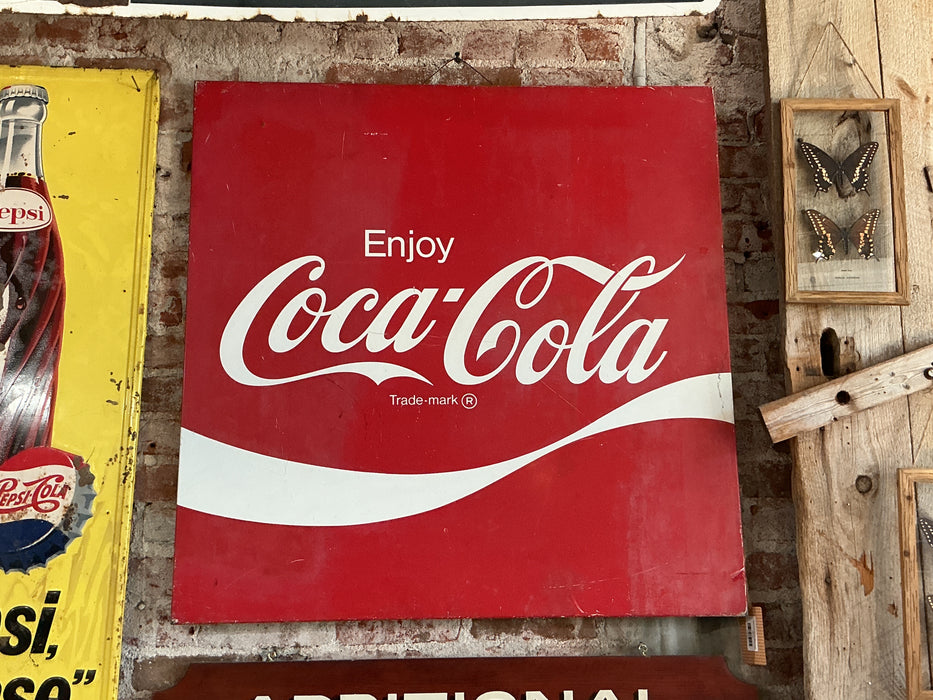 Coca Cola Square Metal Sign