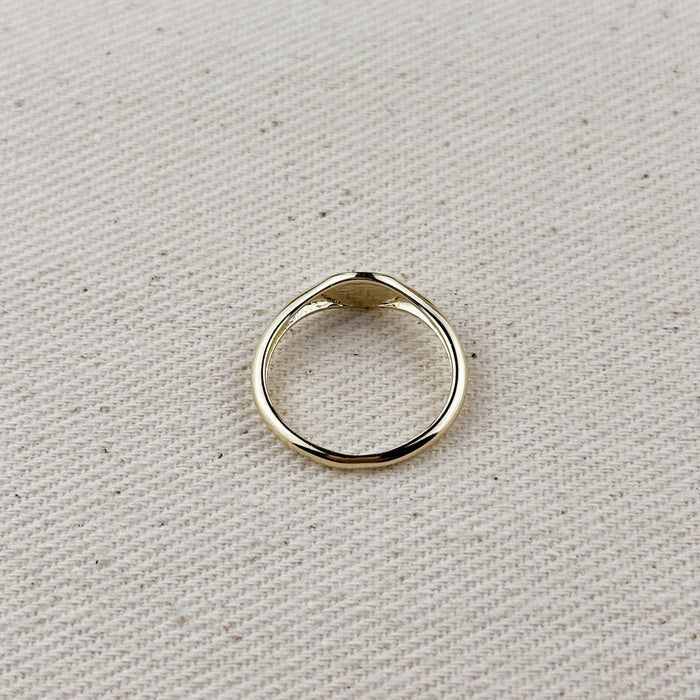 18k Gold Filled Signet Ring