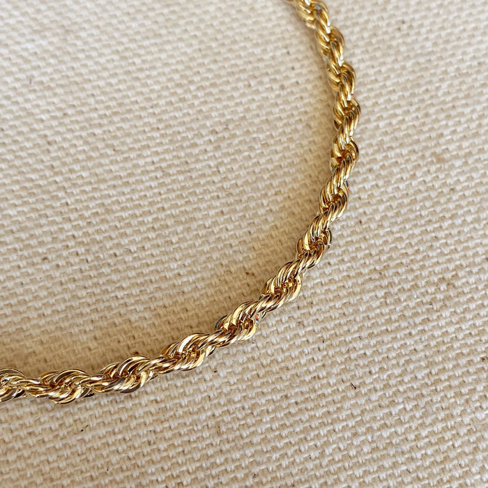 Gold Filled Rope Bracelet