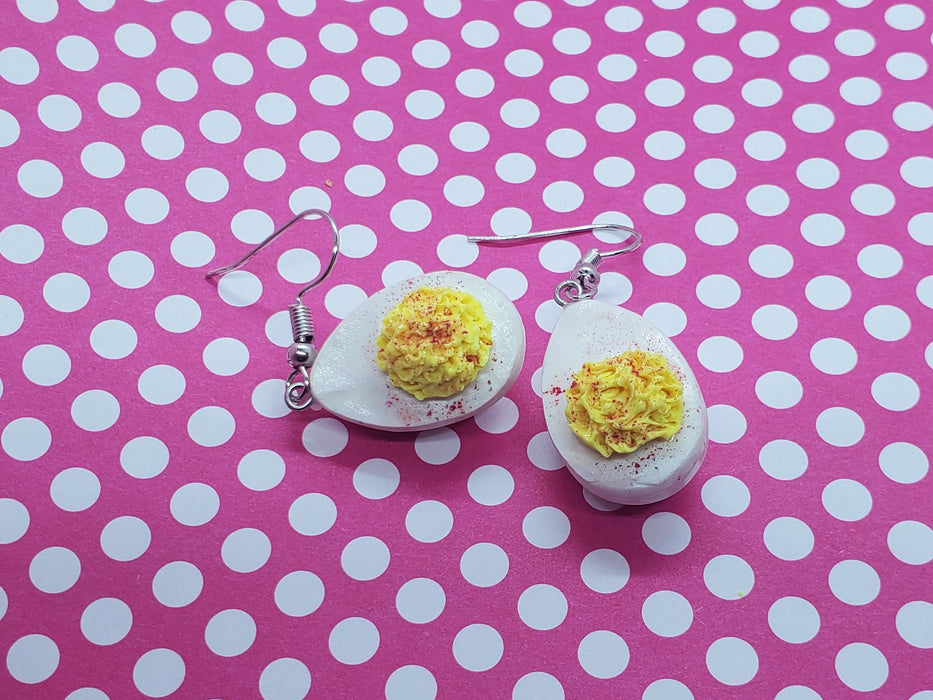 Deviled Eggs Earrings, Egg Earrings, BBQ Earrings