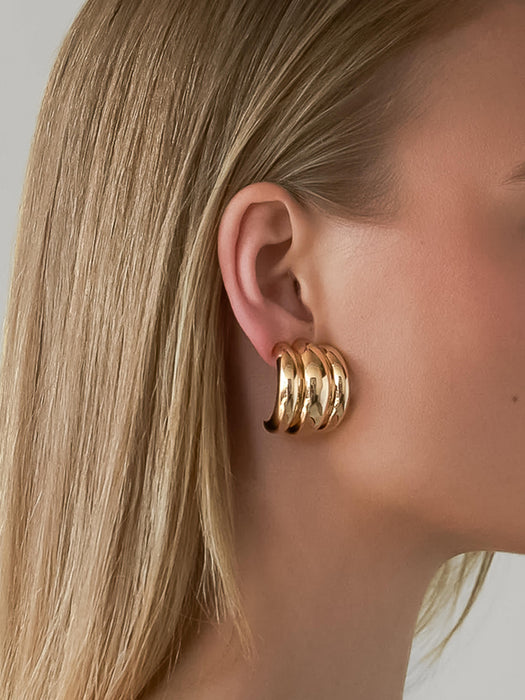 Colton Chunky Spiral Earrings