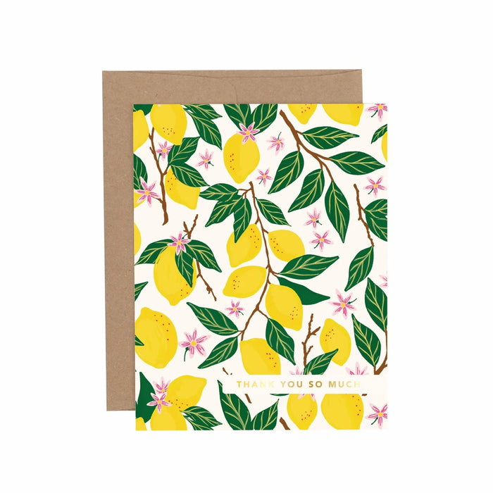 Thank You Lemon Grove Greeting Card