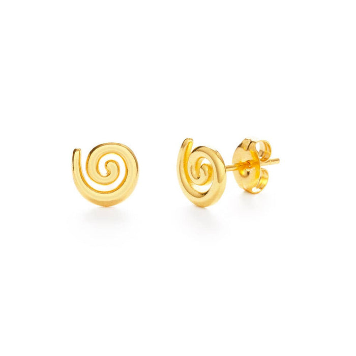 Spiral Stud Earrings