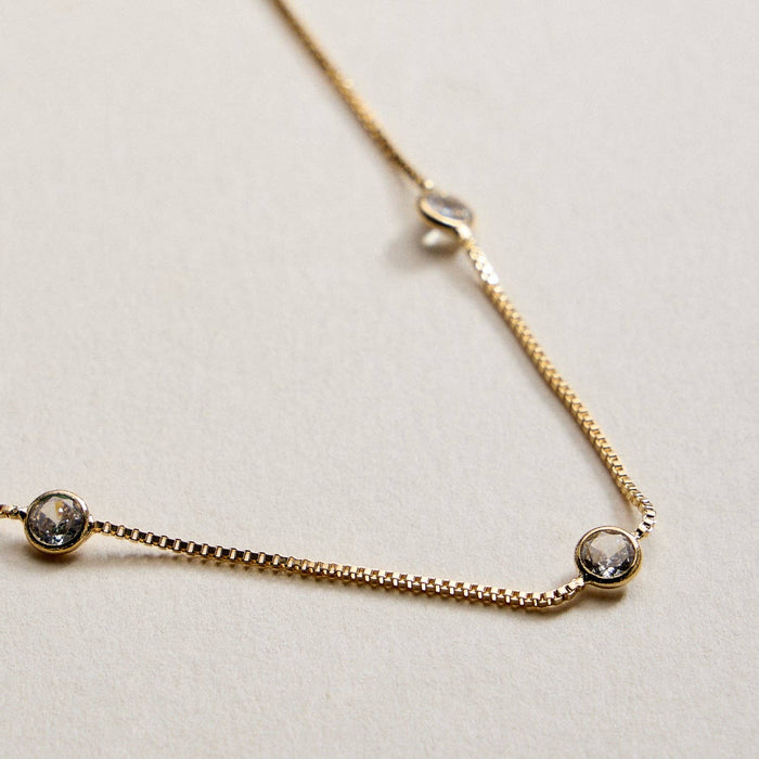 Gold Filled cubic zirconia Necklace