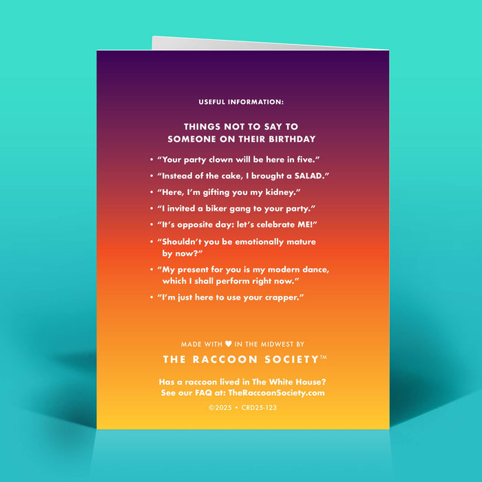 Birthday Spankings! Card