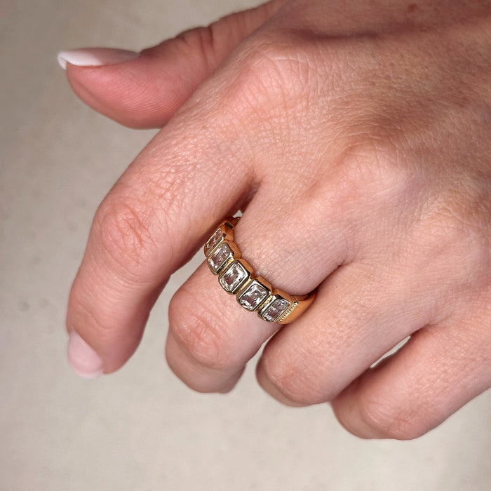 Chunky Emerald Cut Band