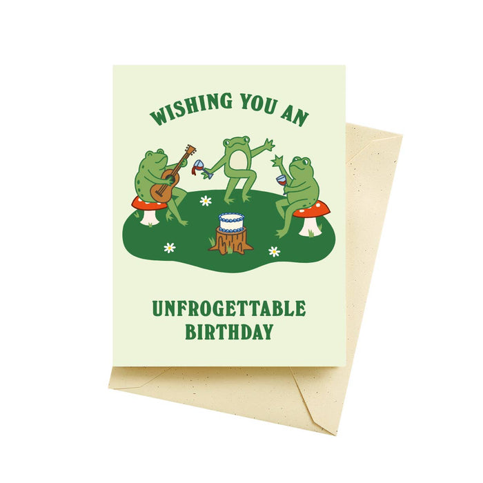 Frog Party Birthday Cards