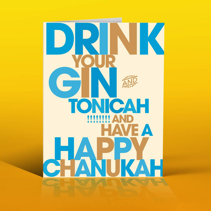 GIN + TONICAH hanukkah card