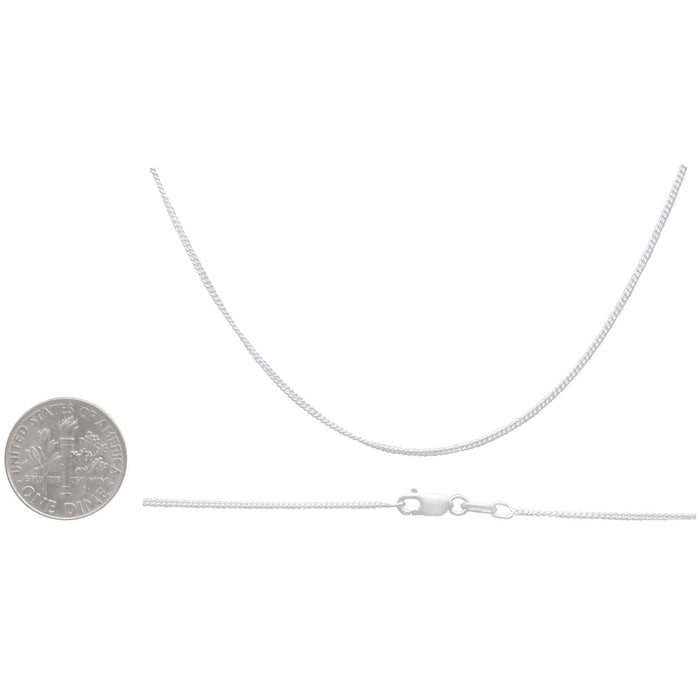 Sterling Silver Delicate Curb Chain