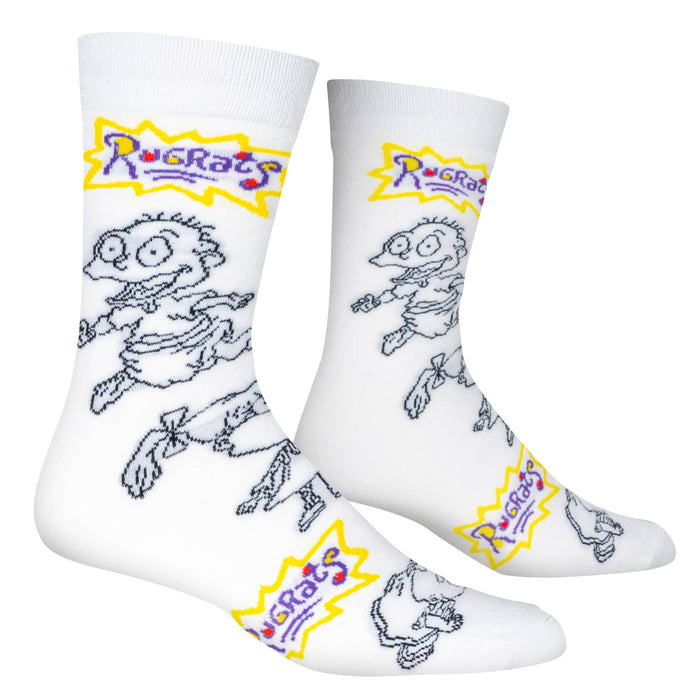 Rugrats Sketch - Mens Crew Folded (Crazy Socks)