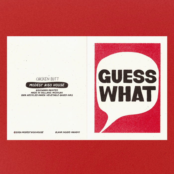 Guess What - Risograph Card