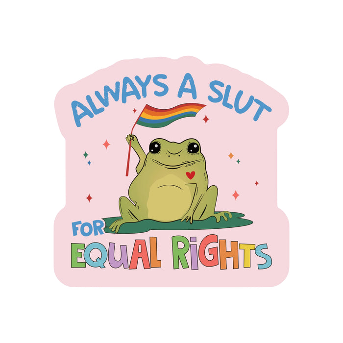 Equal Rights Frog Sticker