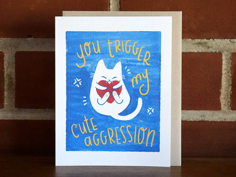 Cute Aggression Love Greeting Card