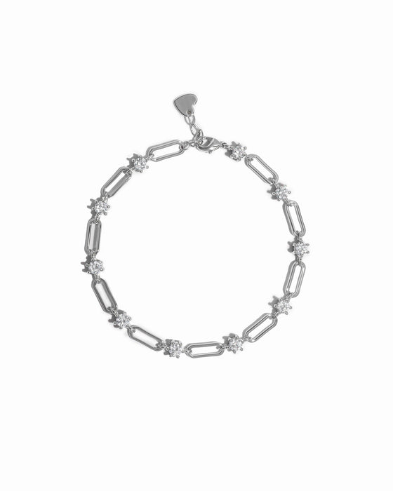 Link & CZ Bracelet