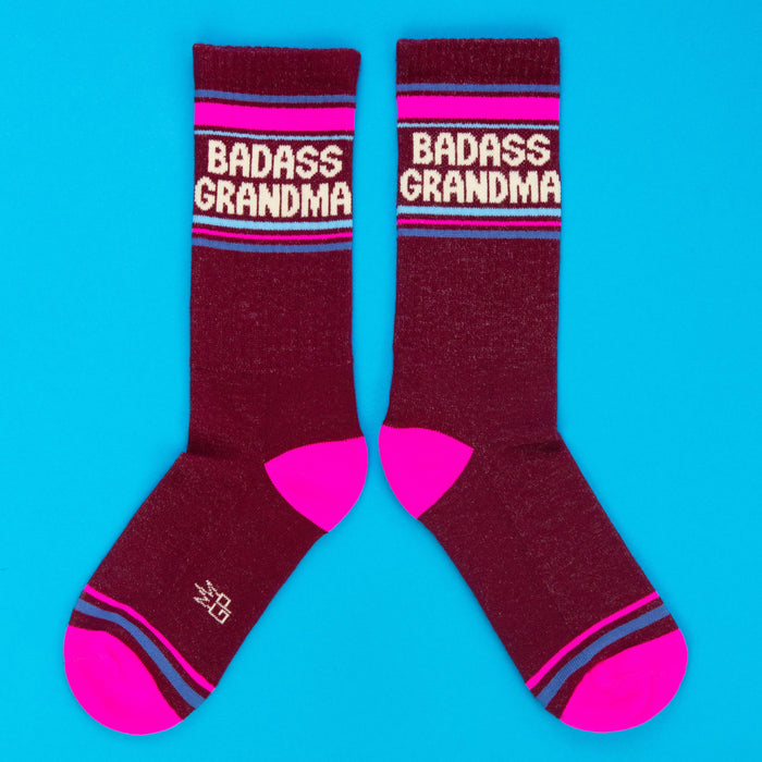 Badass Grandma Gym Crew Socks