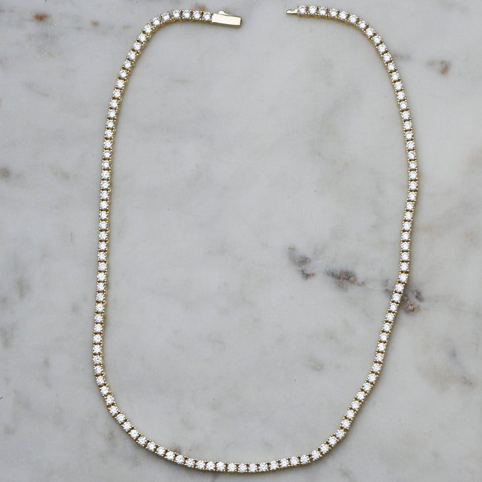 3mm Diamond Tennis Necklace