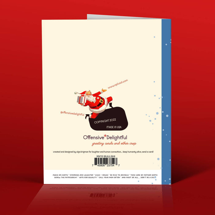 BULLSHIT SANTA! santa christmas holiday