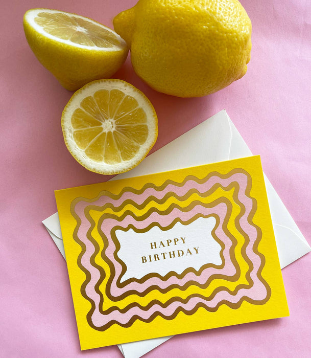 Scallop Pattern Birthday Card