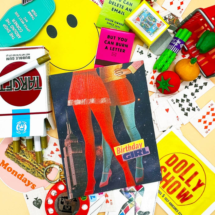 Birthday Girl Card – Glitter Tights & City Lights