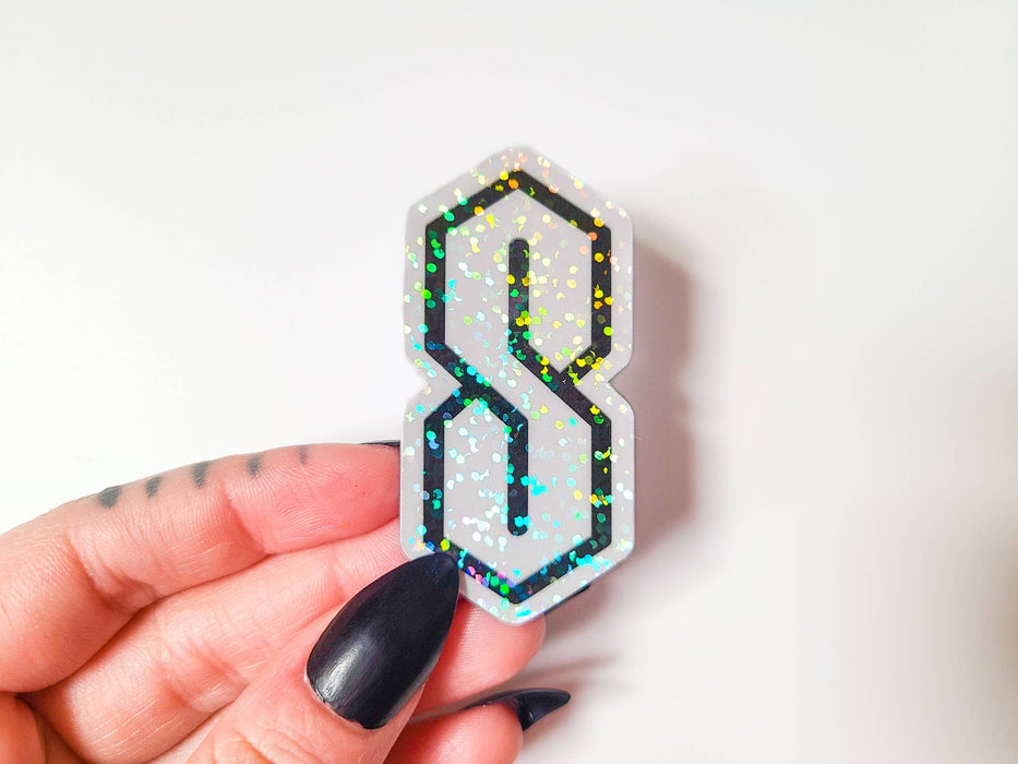 90s "Cool S" Holographic Waterproof Vinyl Sticker