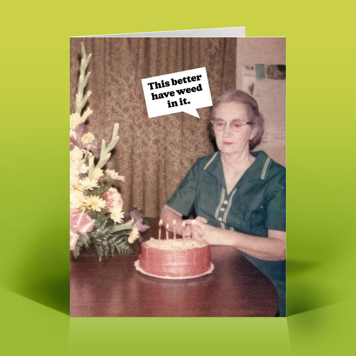 WEED CAKE Card