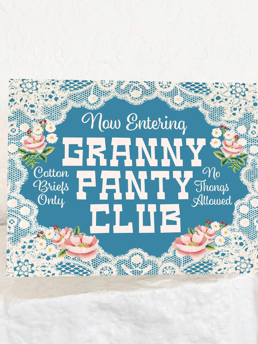 Granny Panty Club - Funny Birthday New Mom Friendship Card