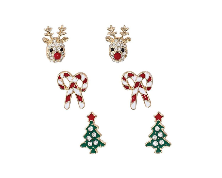 Rudolph Earrings Trio