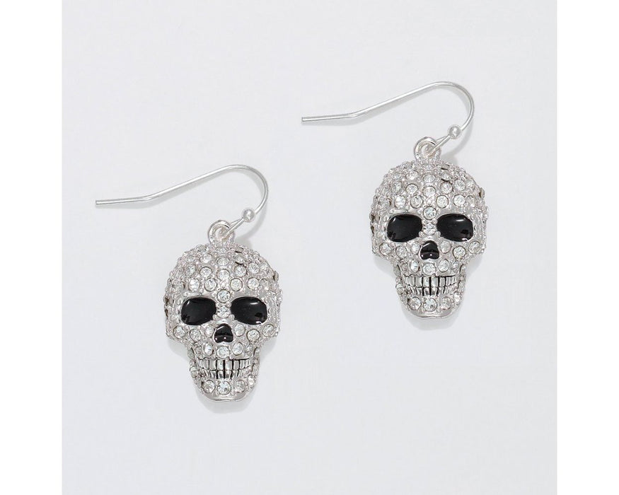 Crystal Skull Earrings