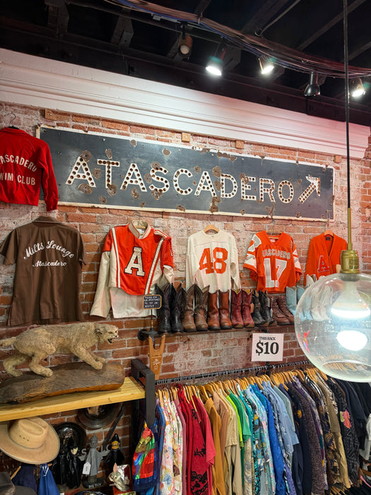 Vintage Atascadero Metal Street Sign