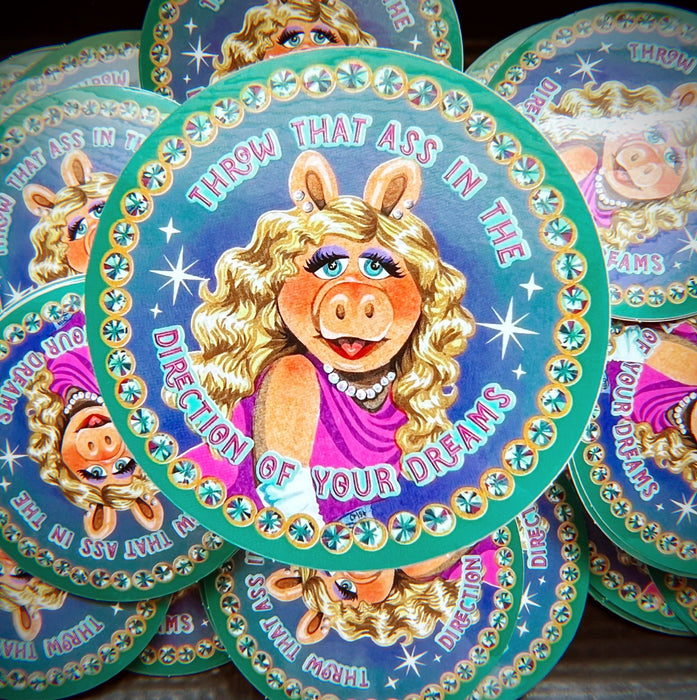 Miss Piggy Ass Sticker