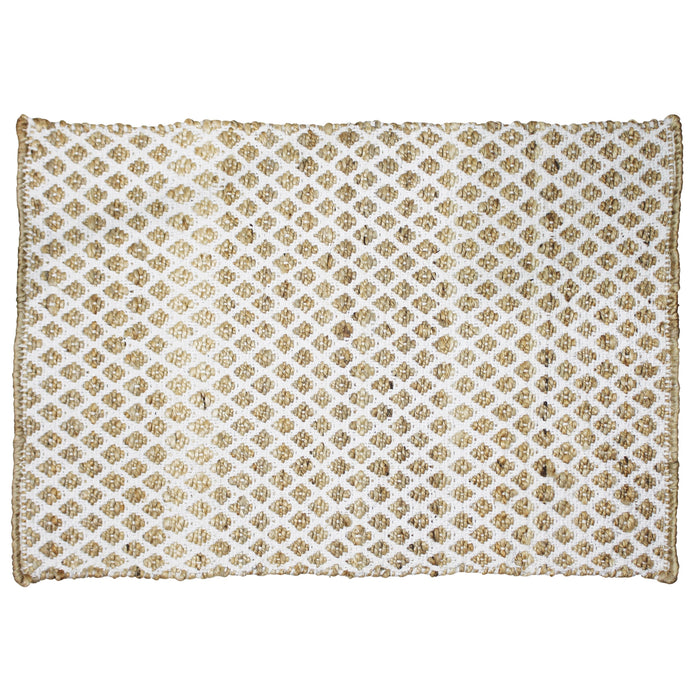 Casia Hemp + Cotton Rug - Lattice