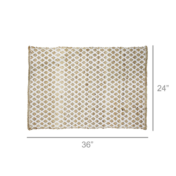 Casia Hemp + Cotton Rug - Lattice