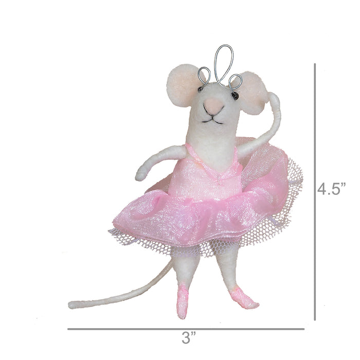 Ballerina Mouse Ornament