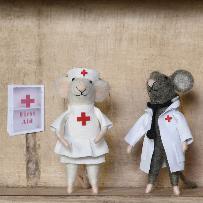 Nurse Mouse Ornament