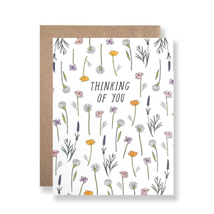 Thinking Of You Wildflowers Card