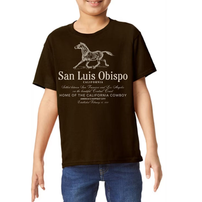Youth San Luis Obispo California Cowboy T-Shirt