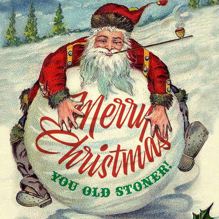 STONER SANTA Christmas Card