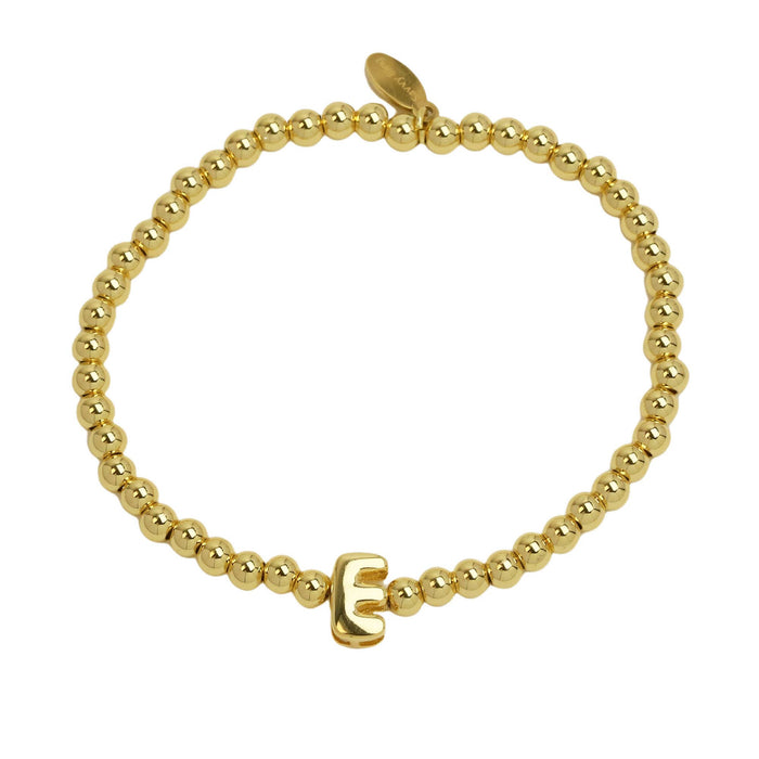 Initial Bubble Bracelet Gold Filled