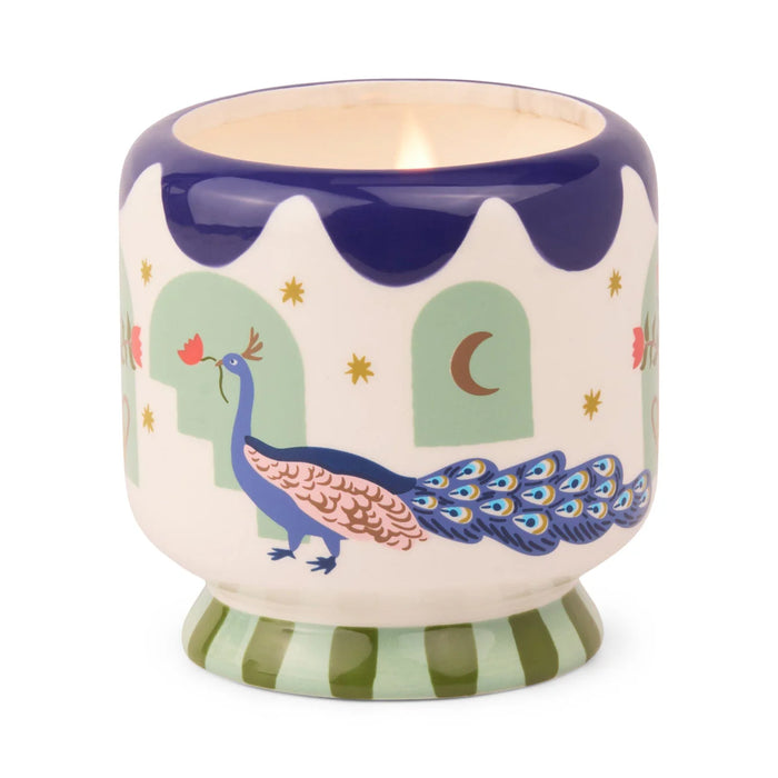 A Dopo Handpainted Ceramic Candle