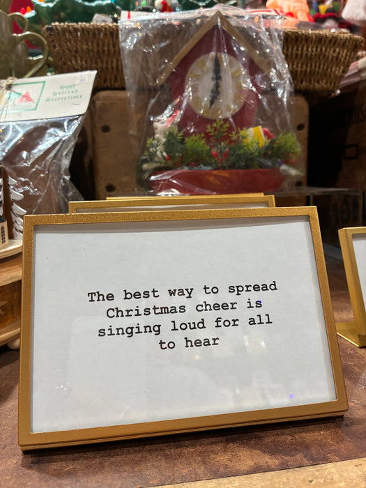 Gold Easel Frame w/ Sayings