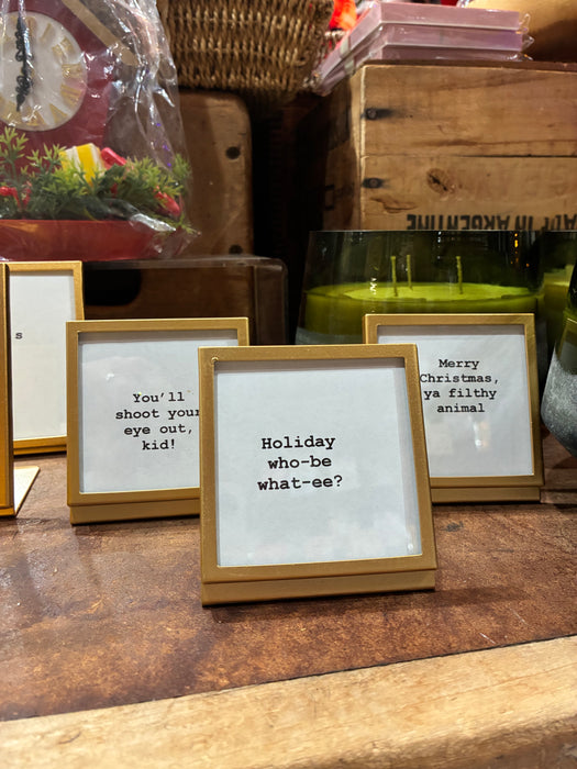 Gold Easel Frame w/ Sayings
